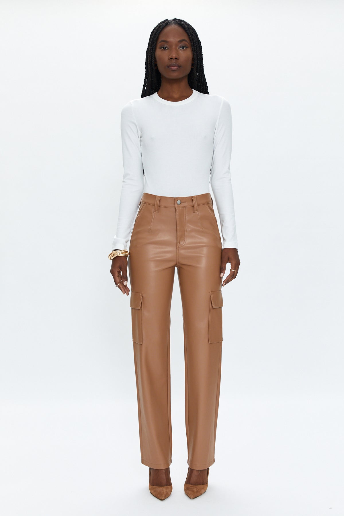 Cassie Utility Super High Rise Straight - Almond
            
              Sale